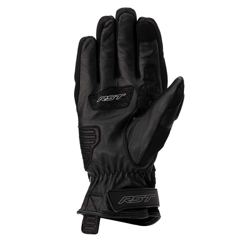 RST RST R-18 Semi Sport 2085 CE Motorcycle Gloves Leather Sport Mens Plain Black J&S 